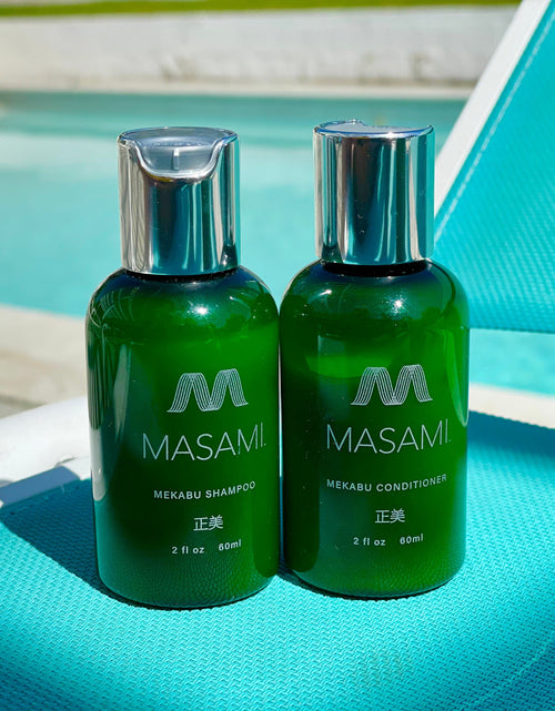 Load image into Gallery viewer, Mekabu Hydrating Travel Size Shampoo &amp; Conditioner by Masami
