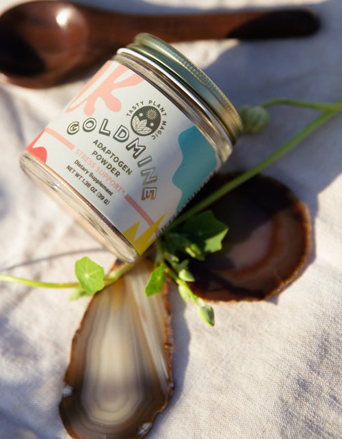 Load image into Gallery viewer, Adaptogen Stress Support Powder Jar by Goldmine Adaptogens
