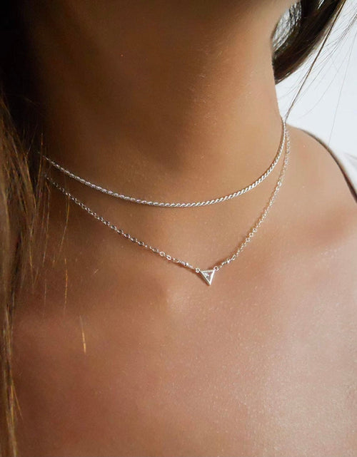 Load image into Gallery viewer, Solid Sterling Silver Rope Chain Choker Necklace - 3 Length Options by Donatello Gian
