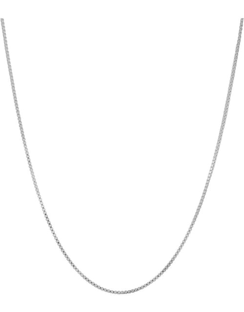 Load image into Gallery viewer, Donatello Gian Solid Sterling Silver Thin Box Chain Pendant Necklace - 5 Lengths by Donatello Gian
