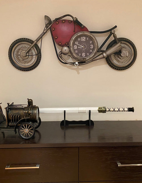 Load image into Gallery viewer, Wall clock - Vintage Motorcycle Wall Clock by Peterson Housewares &amp; Artwares
