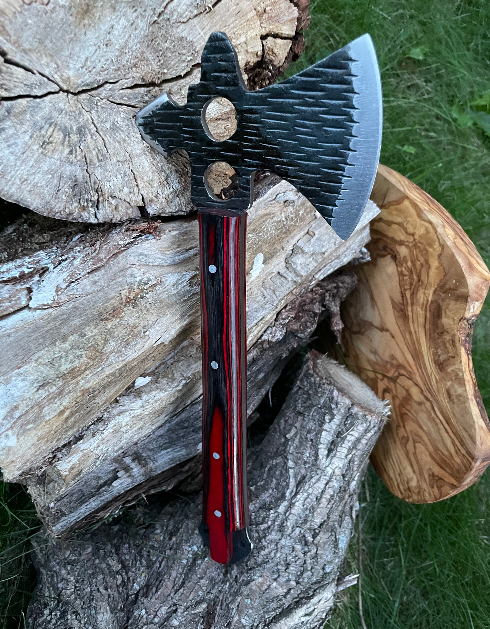 Hand Forged Carbon Tomahawk BY TITAN TK-010 by Titan International Knives