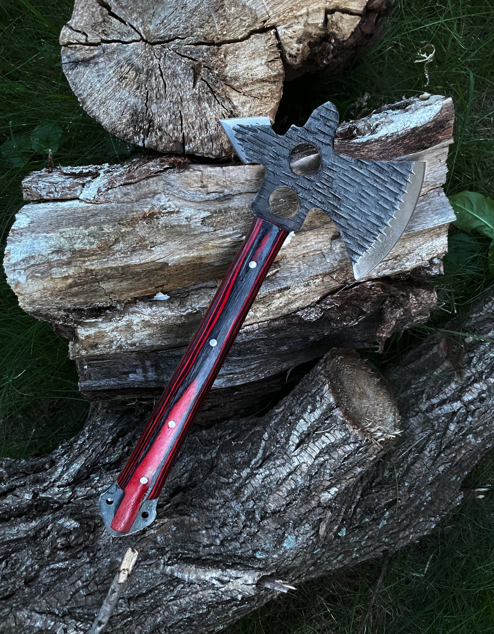 Hand Forged Carbon Tomahawk BY TITAN TK-010 by Titan International Knives