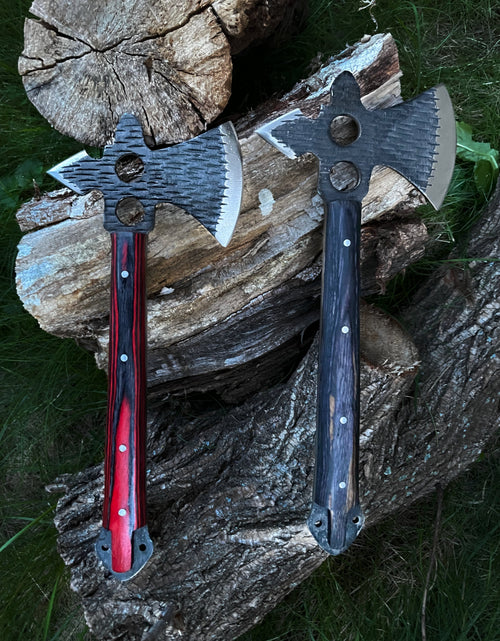 Load image into Gallery viewer, Hand Forged Carbon Tomahawk BY TITAN TK-010 by Titan International Knives
