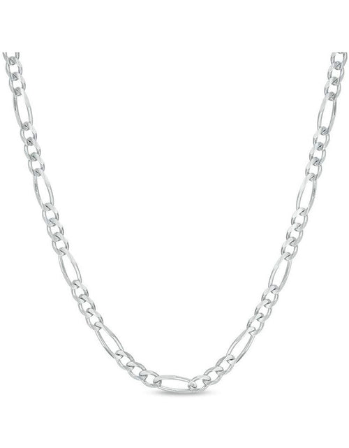 Load image into Gallery viewer, Solid Sterling Silver Thick 4MM Figaro Link Chain Unisex by Donatello Gian
