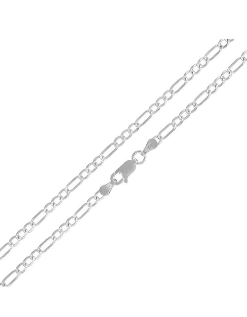Load image into Gallery viewer, Solid Sterling Silver Thick 4MM Figaro Link Chain Unisex by Donatello Gian
