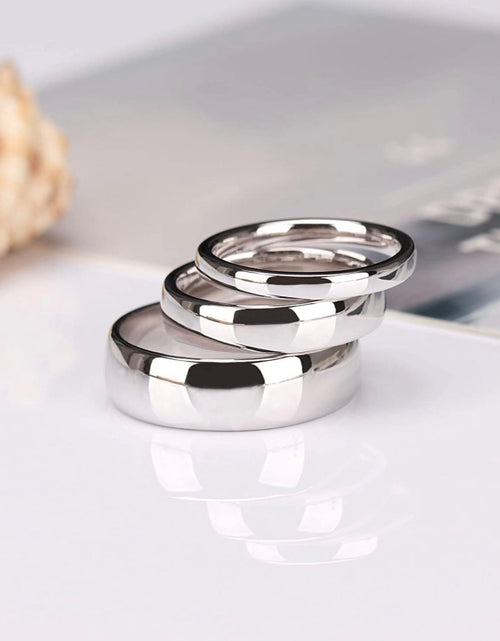 Load image into Gallery viewer, Solid 925 Sterling Silver Wedding Band Rings For Men And Women by Donatello Gian
