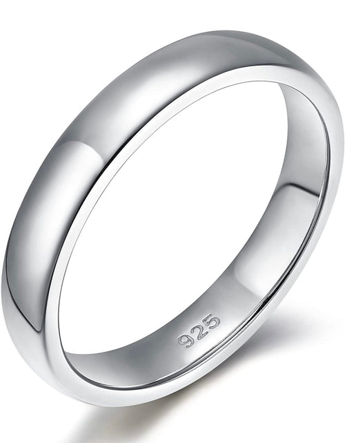 Load image into Gallery viewer, Solid 925 Sterling Silver Wedding Band Rings For Men And Women by Donatello Gian
