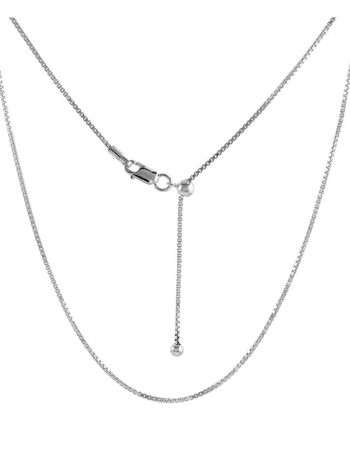 Load image into Gallery viewer, Solid 925 Sterling Silver Adjustable Chain Necklaces - 3 Style Options by Donatello Gian
