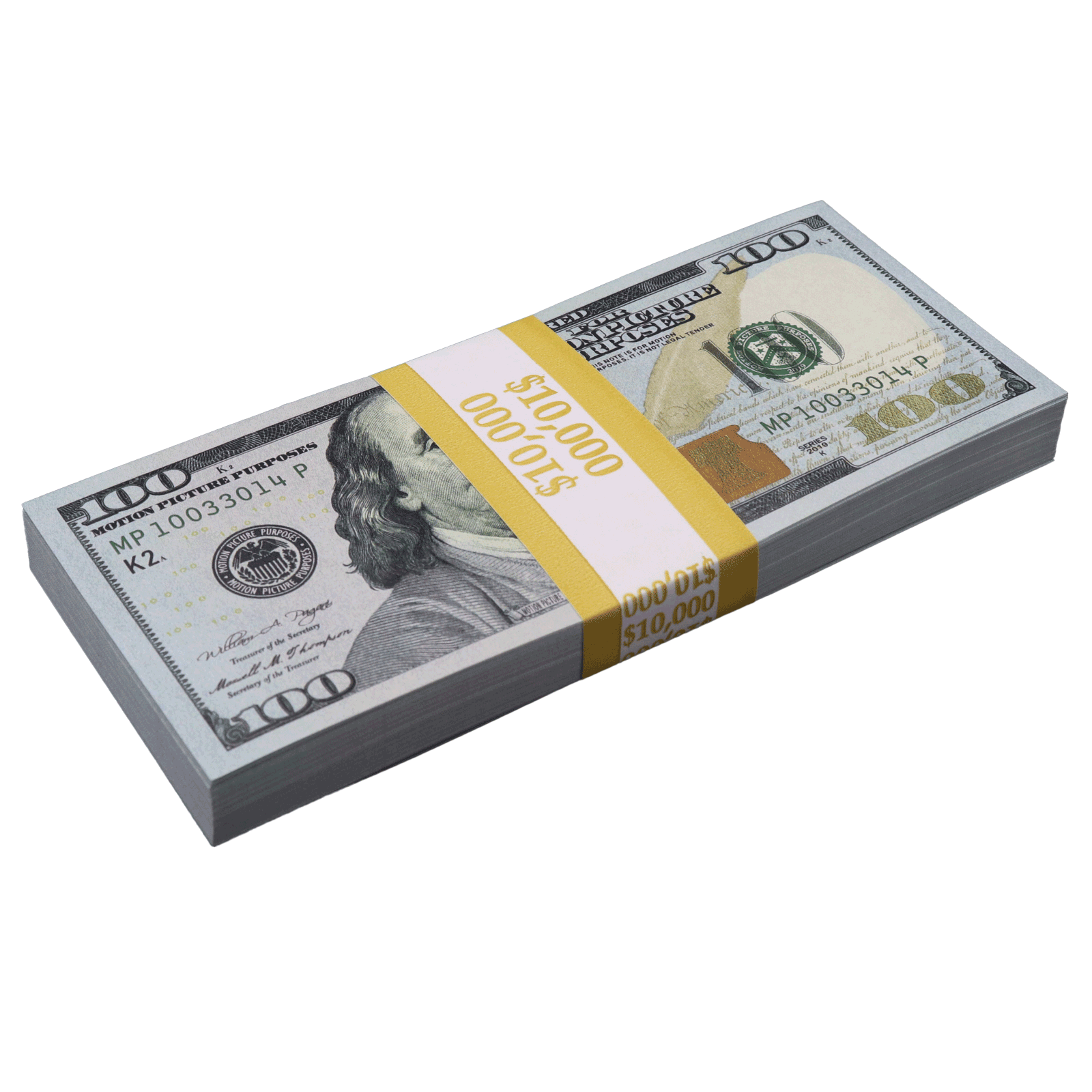 $100,000 BLANK FILLER New Series Stacks by Prop Money Inc