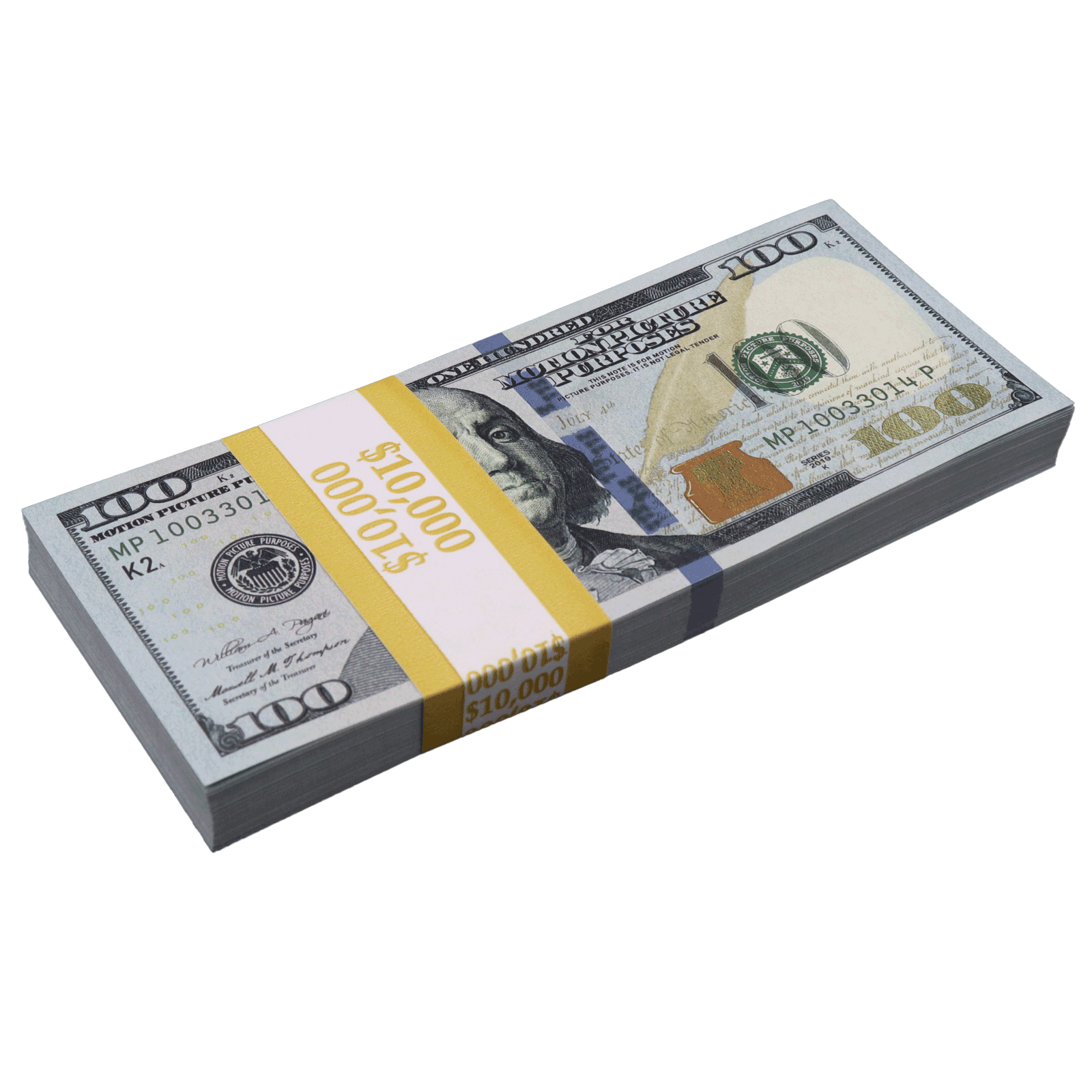 $100,000 BLANK FILLER New Series Stacks by Prop Money Inc
