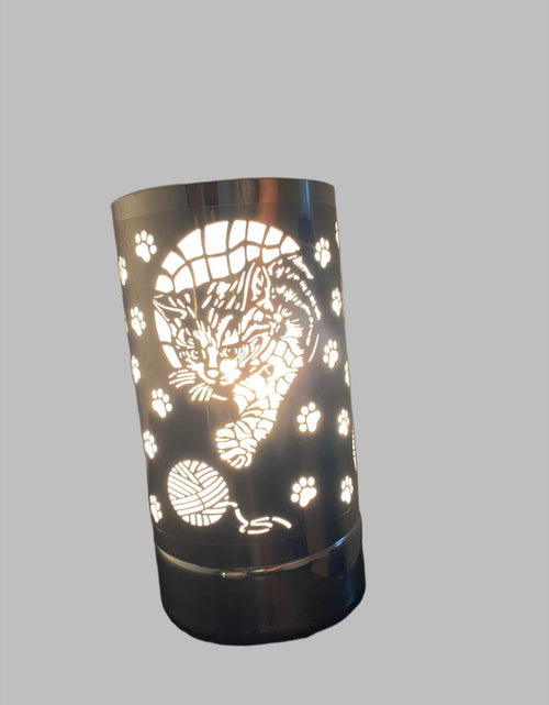 Load image into Gallery viewer, 7" touch lamp-Fragrance Wax Melts Warmer -Electric Candle Essential Oil Burner-Metal Forest Table Decor by Peterson Housewares &amp; Artwares
