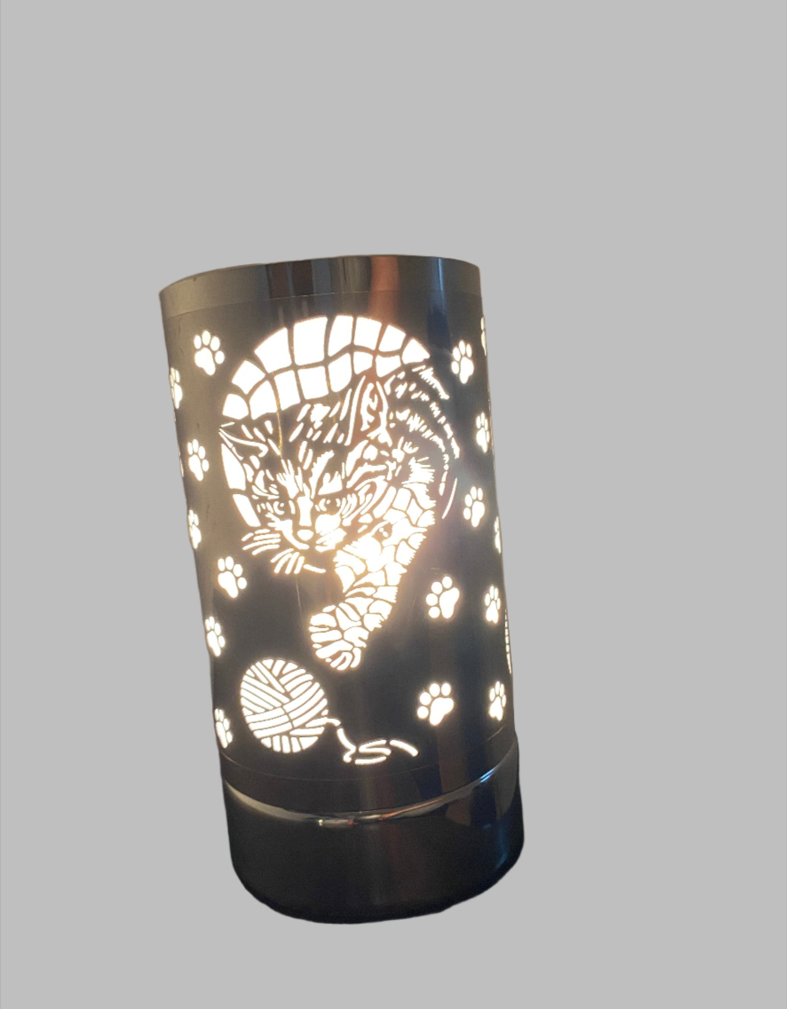 7" touch lamp-Fragrance Wax Melts Warmer -Electric Candle Essential Oil Burner-Metal Forest Table Decor by Peterson Housewares & Artwares