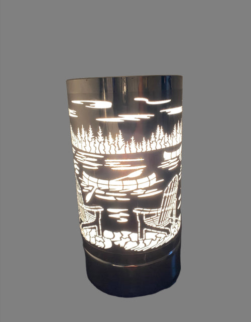 Load image into Gallery viewer, 7" touch lamp-Fragrance Wax Melts Warmer -Electric Candle Essential Oil Burner-Metal Forest Table Decor by Peterson Housewares &amp; Artwares
