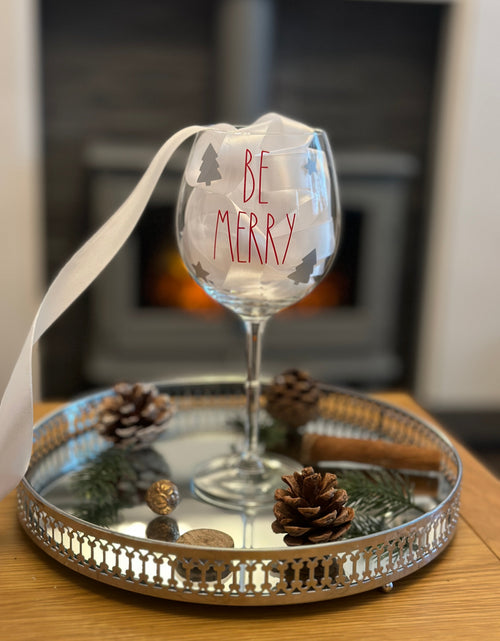 Load image into Gallery viewer, DIY Create Own CAMI Christmas Tree Stars Quotes For Glass Wine Gin Bottles Cups Decoration Window Door Labels by WinsterCreations™ Official Store
