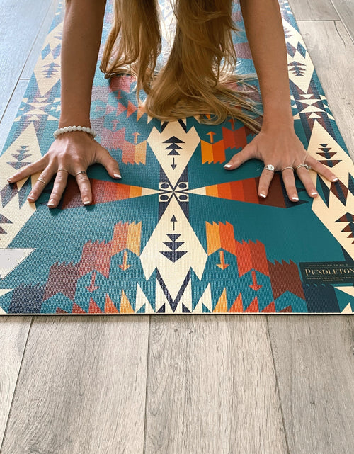 Load image into Gallery viewer, Pendleton x Yune Yoga Tucson Turquoise Mat 5mm by Yune Yoga
