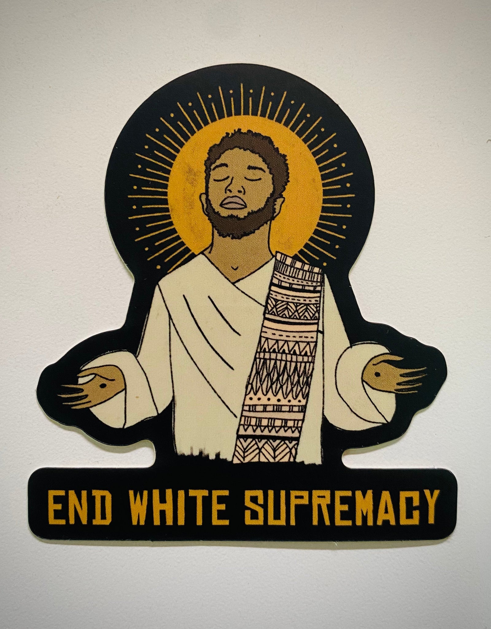 End White Supremacy  | Sticker by The Happy Givers