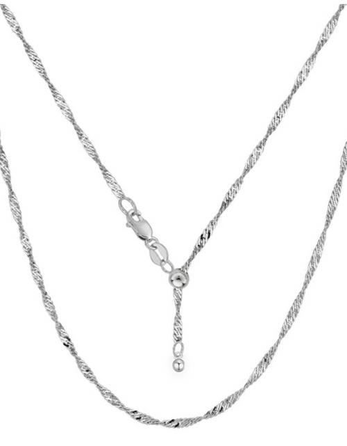 Load image into Gallery viewer, Solid 925 Sterling Silver Adjustable Chain Necklaces - 3 Style Options by Donatello Gian
