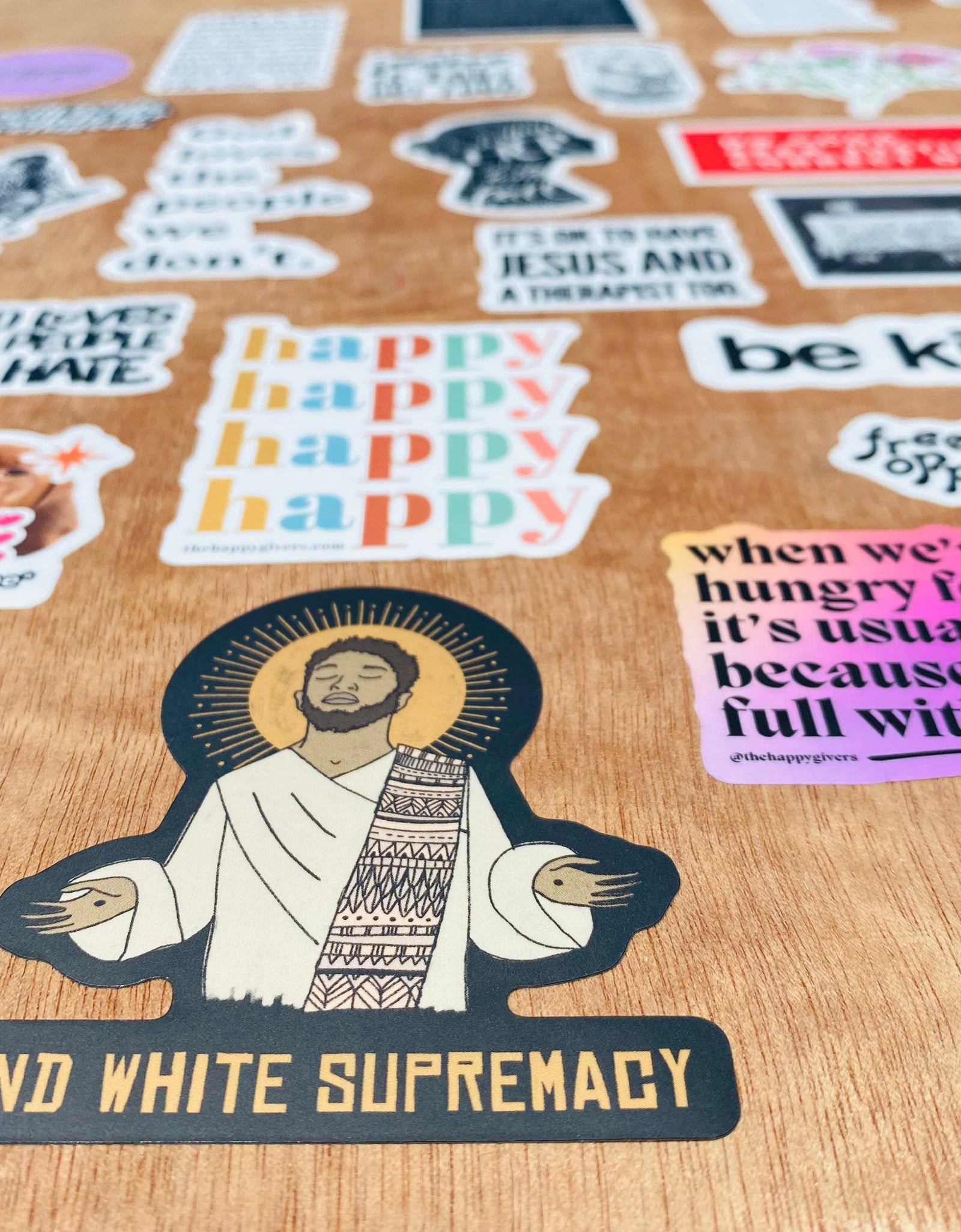 End White Supremacy  | Sticker by The Happy Givers
