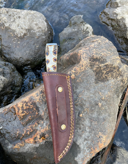 Load image into Gallery viewer, Handmade High Carbon Damascus Pairing and utility Knife TK-033 by Titan International Knives

