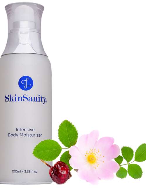 Load image into Gallery viewer, SkinSanity® Intensive Body Lotion - 5% Niacinamide helps with Eczema 3.38 fl oz by Best Clean Beauty
