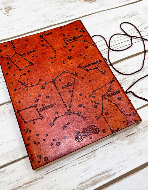 Load image into Gallery viewer, Instinct Is A Marvelous Thing Agatha Christie Quote Leather Journal - 7x5 by Soothi

