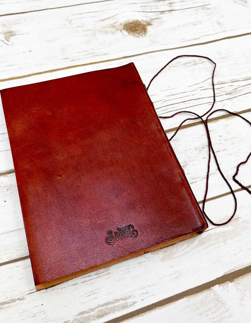 Load image into Gallery viewer, No Limit Quote Leather Journal - 8x6 Size by Soothi
