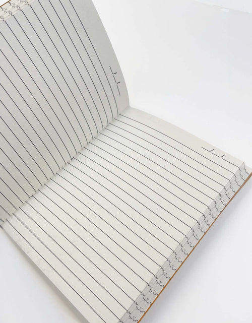Load image into Gallery viewer, Custom Leather Journals - Lined, Blue Tone 8x6 by Soothi
