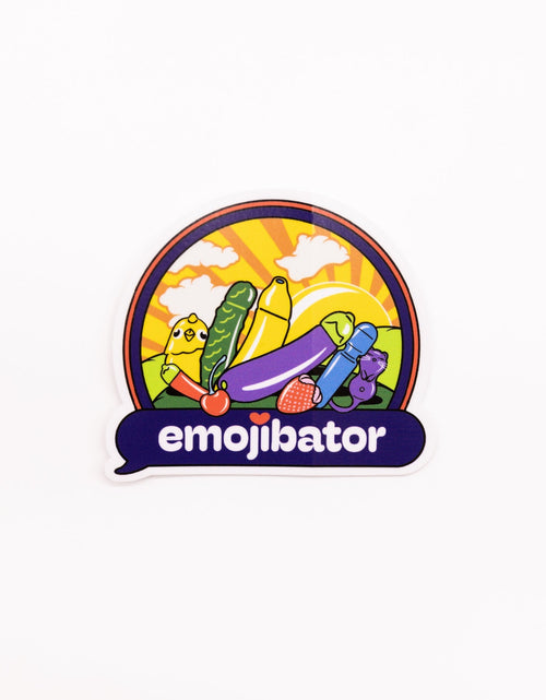 Load image into Gallery viewer, Emojibator Sunset Vibes Sticker by Emojibator
