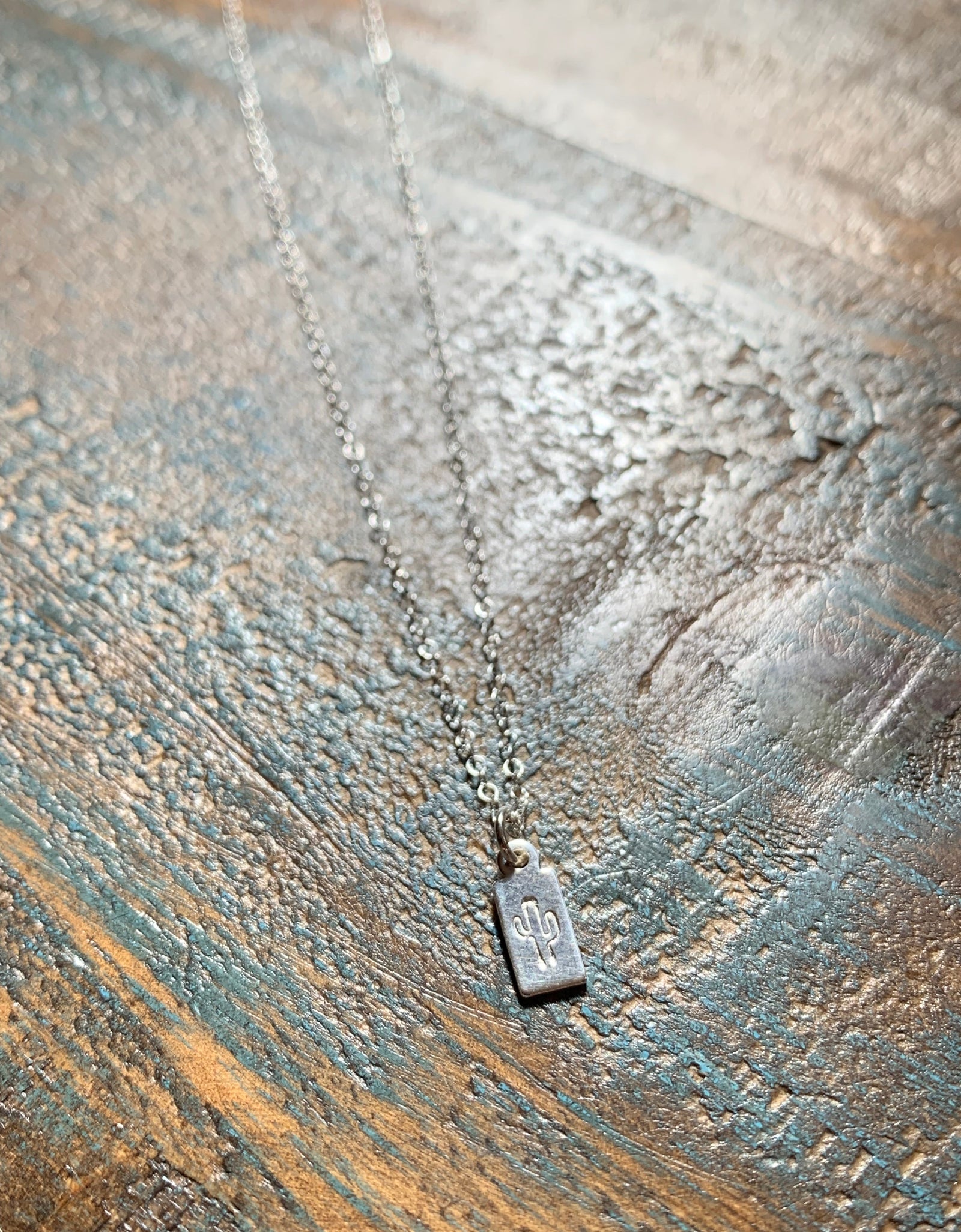 Cactus Tag Necklace by Jennifer Cervelli Jewelry