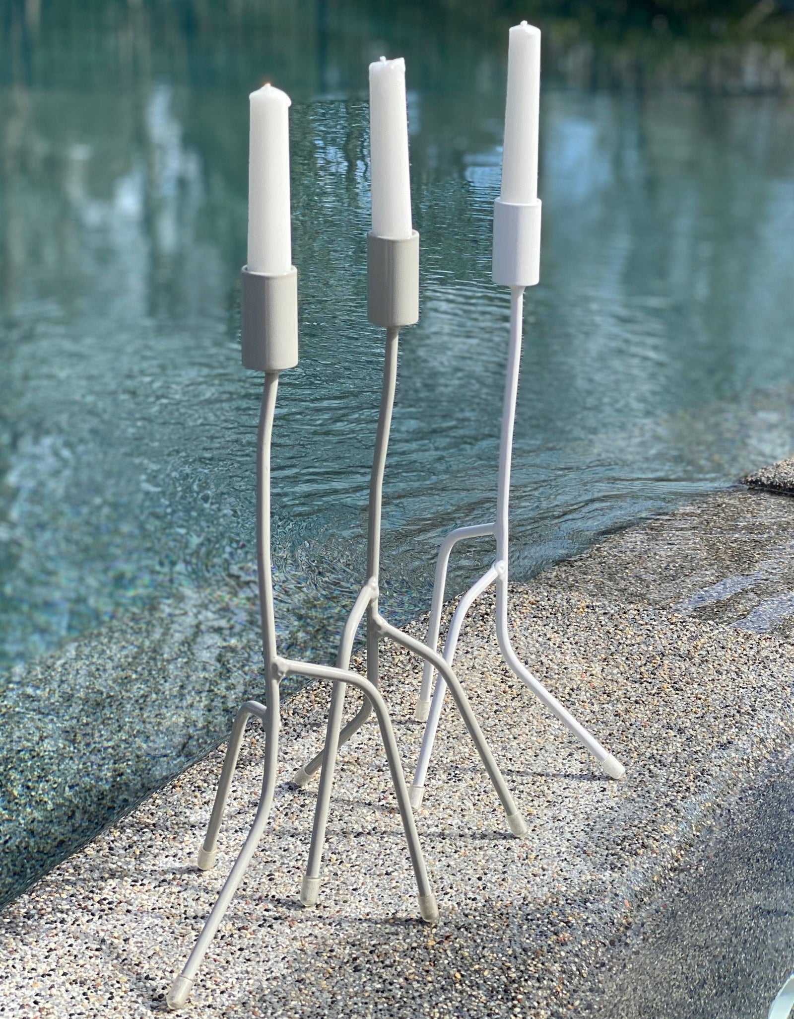 CANDLESTICK - THIN METAL - 3 sizes by Uniek Living