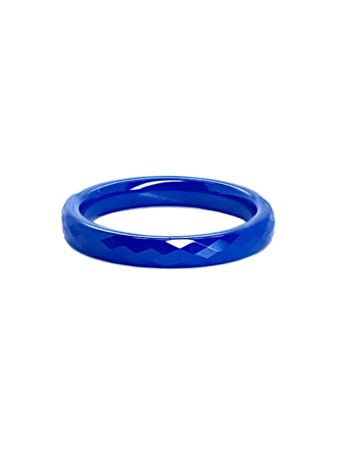 Load image into Gallery viewer, RG300BL B.Tiff Narrow Polygon Stacking Ring [Thin Band] by B.Tiff New York
