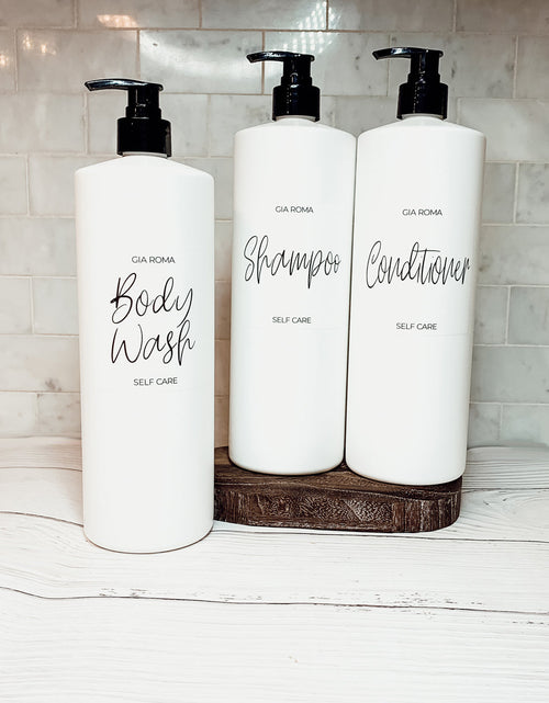 Load image into Gallery viewer, 32oz Plastic White Dispensers by Gia Roma

