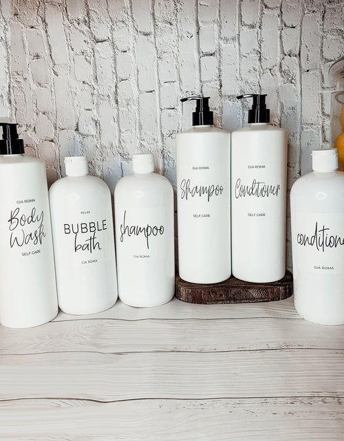 Load image into Gallery viewer, 32oz Plastic White Dispensers by Gia Roma
