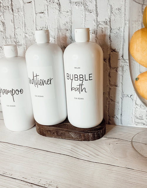 Load image into Gallery viewer, 32oz Plastic White Dispensers by Gia Roma
