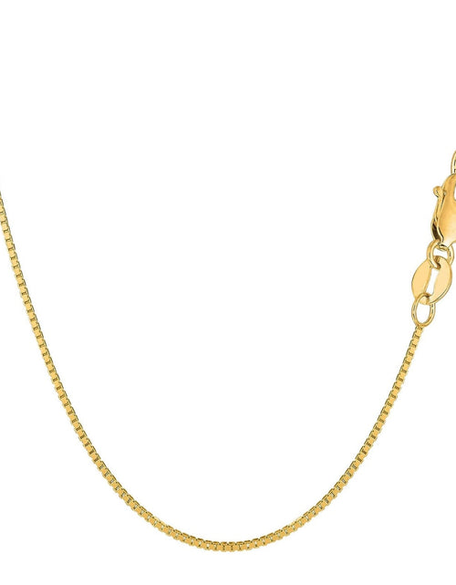 Load image into Gallery viewer, Donatello Gian, Chain Necklace, 10K Yellow Gold Box Chain Necklace, Unisex Chain, Italian Made 10K Gold, .80MM 16-24 Inch, Lobster Clasp by Donatello Gian
