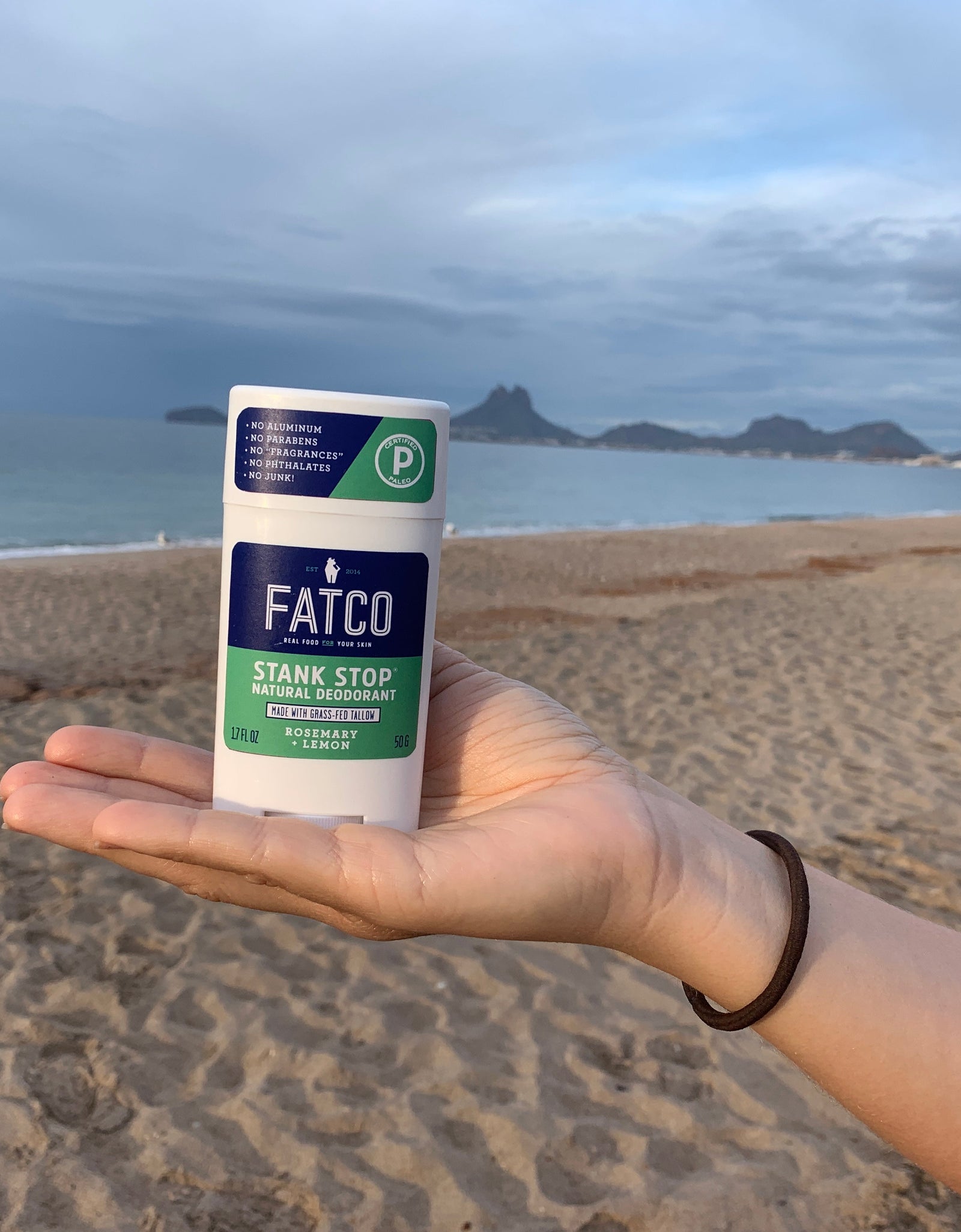 Stank Stop Deodorant Stick, Rosemary+Lemon, 1.7 Oz by FATCO Skincare Products