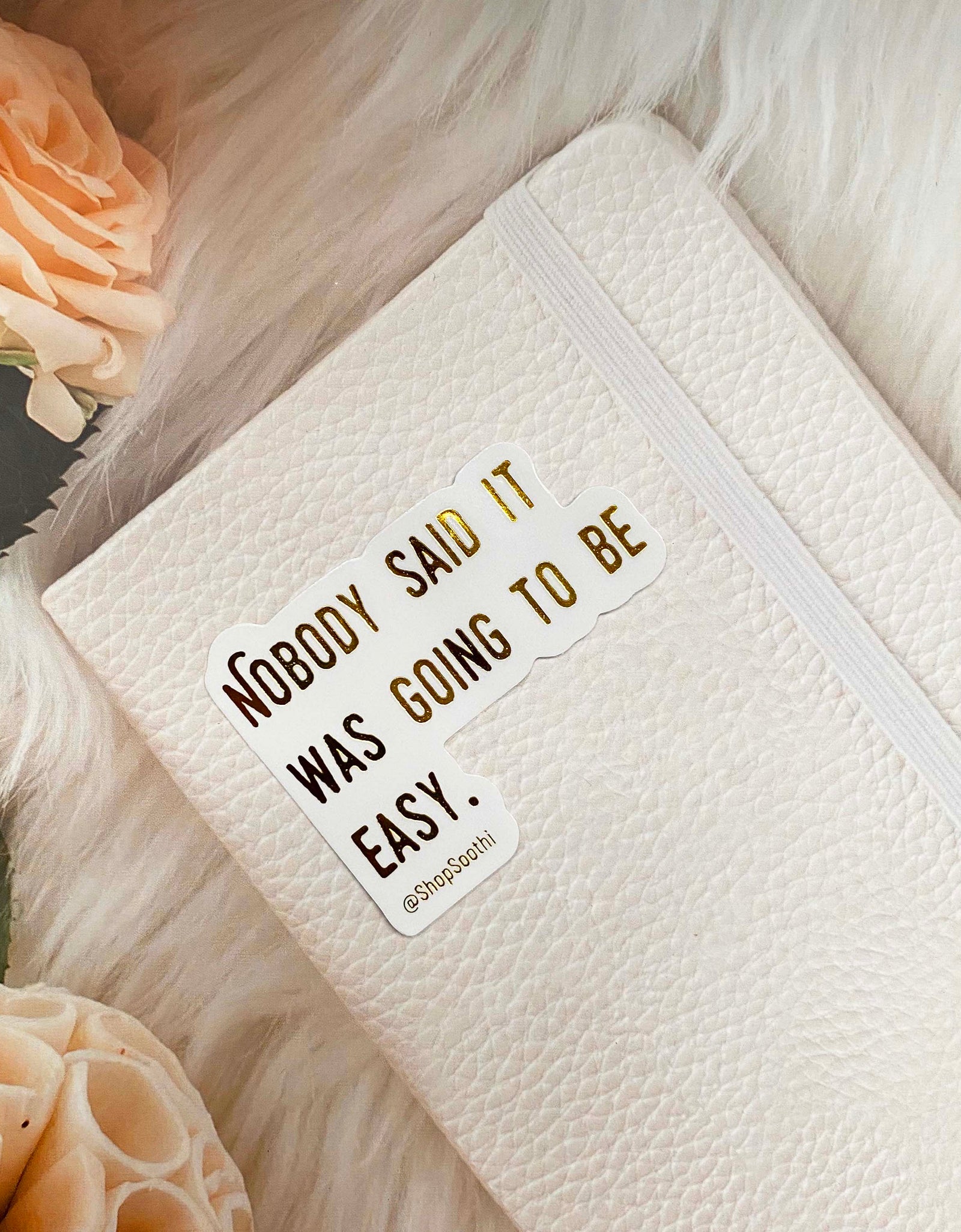 Nobody Said It Was Going To Be Easy - Sticker by Soothi