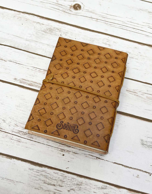 Load image into Gallery viewer, Hardships And Extraordinary Journey C.S. Lewis Quote Leather Journal - 7x5 by Soothi
