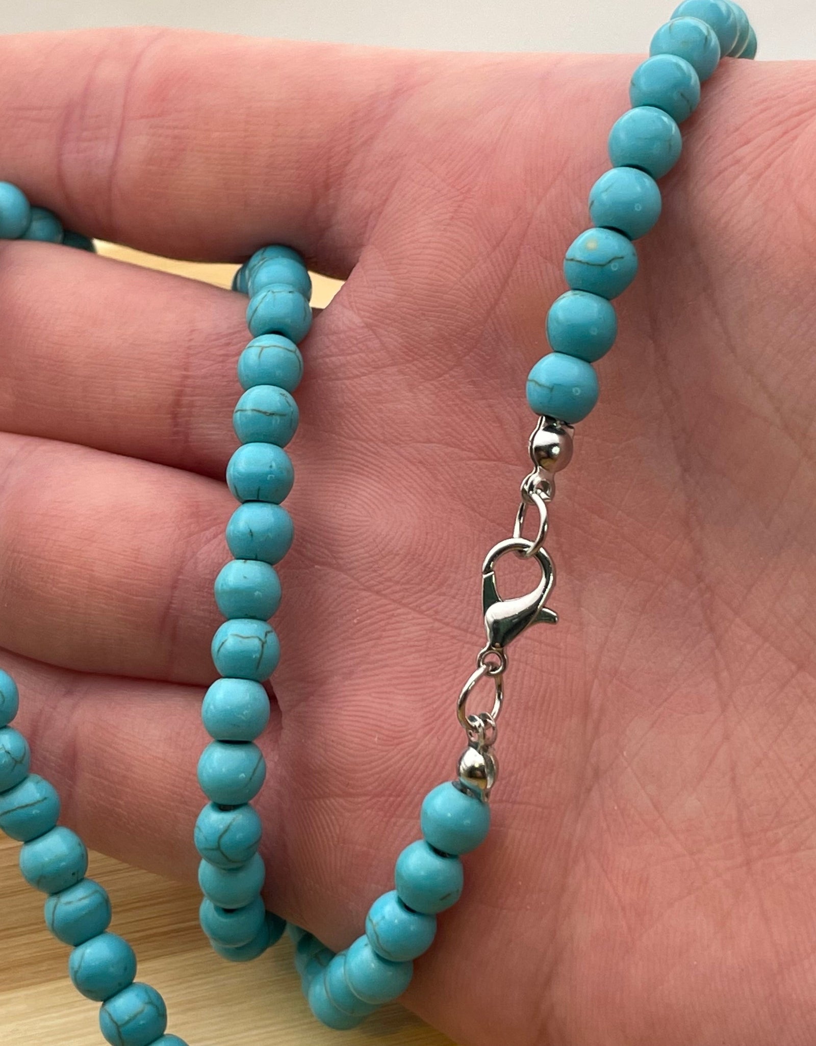 Donatello Gian Long 30 Inch Turquoise Ball Necklace by Donatello Gian