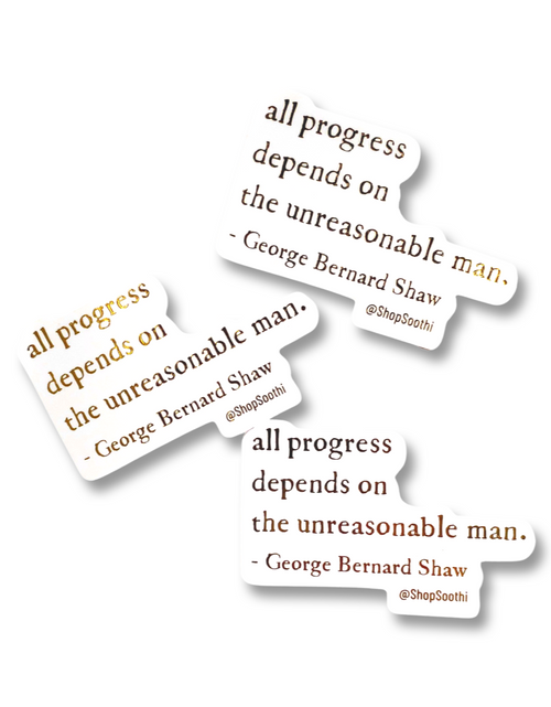 Load image into Gallery viewer, George Bernard Shaw Quote - Sticker by Soothi

