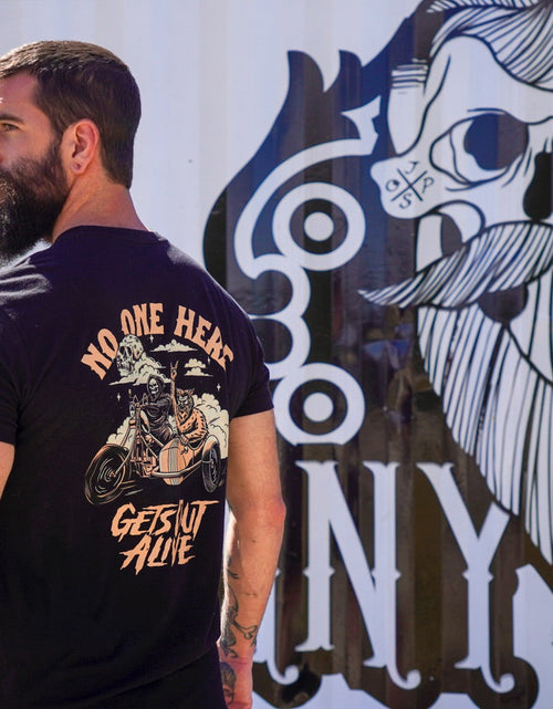 Load image into Gallery viewer, No one here gets out alive T-shirt
