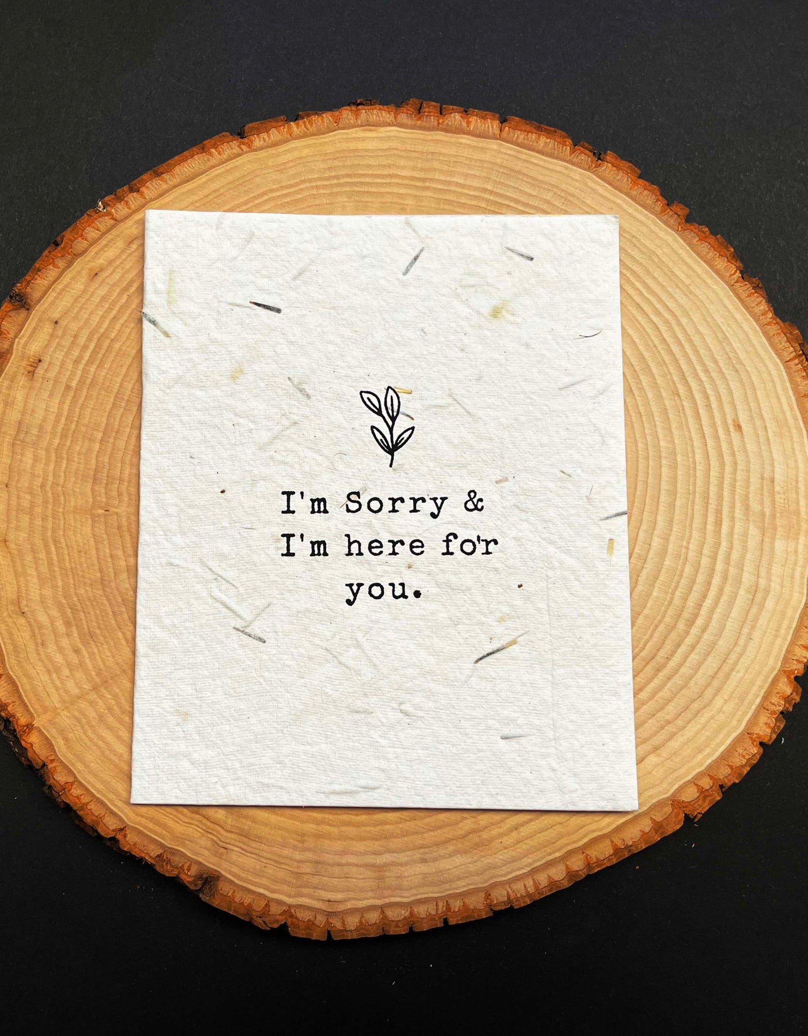 Seed Paper Plantable Card - I'm Sorry by Soothi