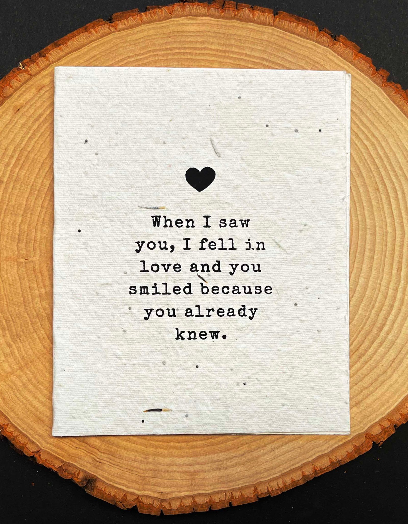You Smiled Greeting Seed Paper Cards by Soothi