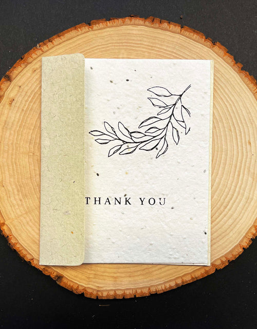 Load image into Gallery viewer, Thank You Seed Paper Greeting Card by Soothi
