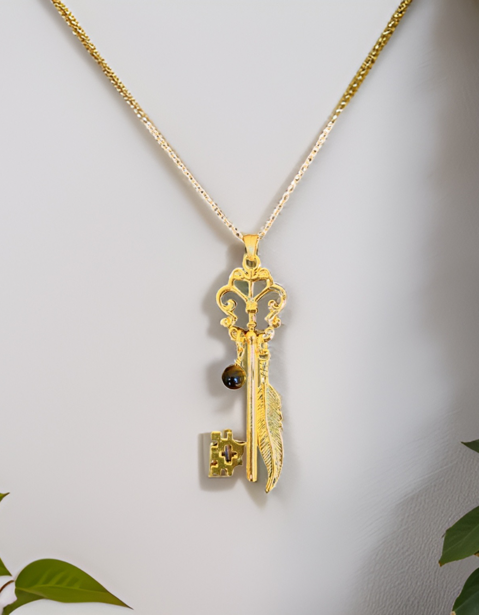 Butterfly Skeleton Key Necklace by The Urban Charm