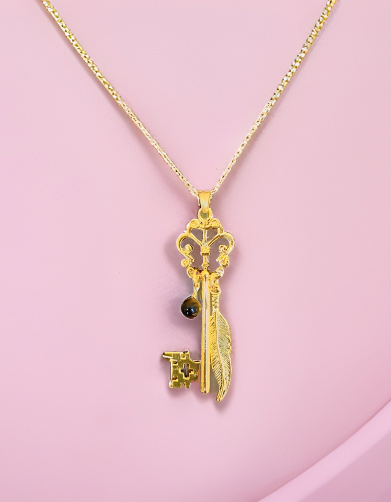 Butterfly Skeleton Key Necklace by The Urban Charm
