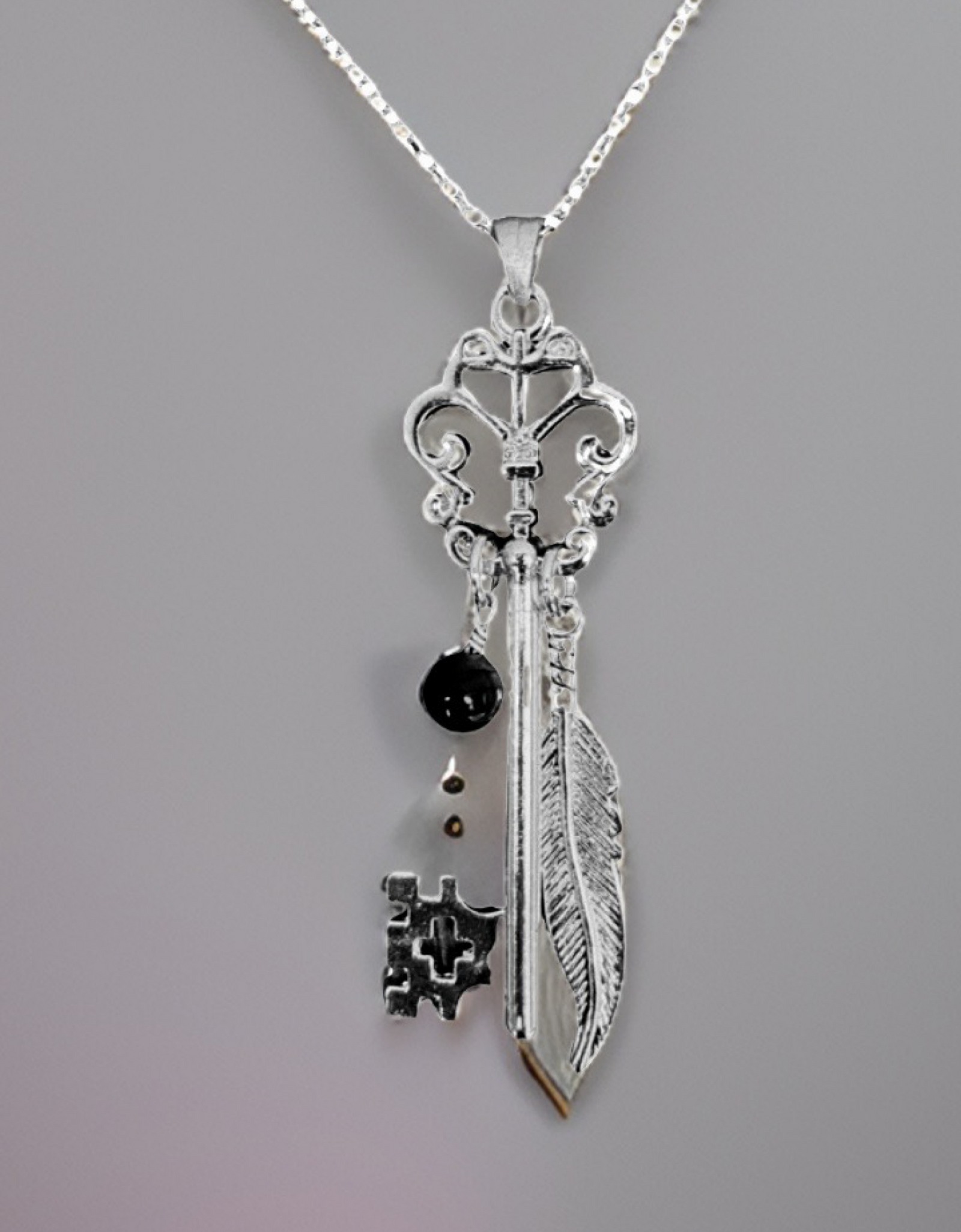 Butterfly Skeleton Key Necklace by The Urban Charm