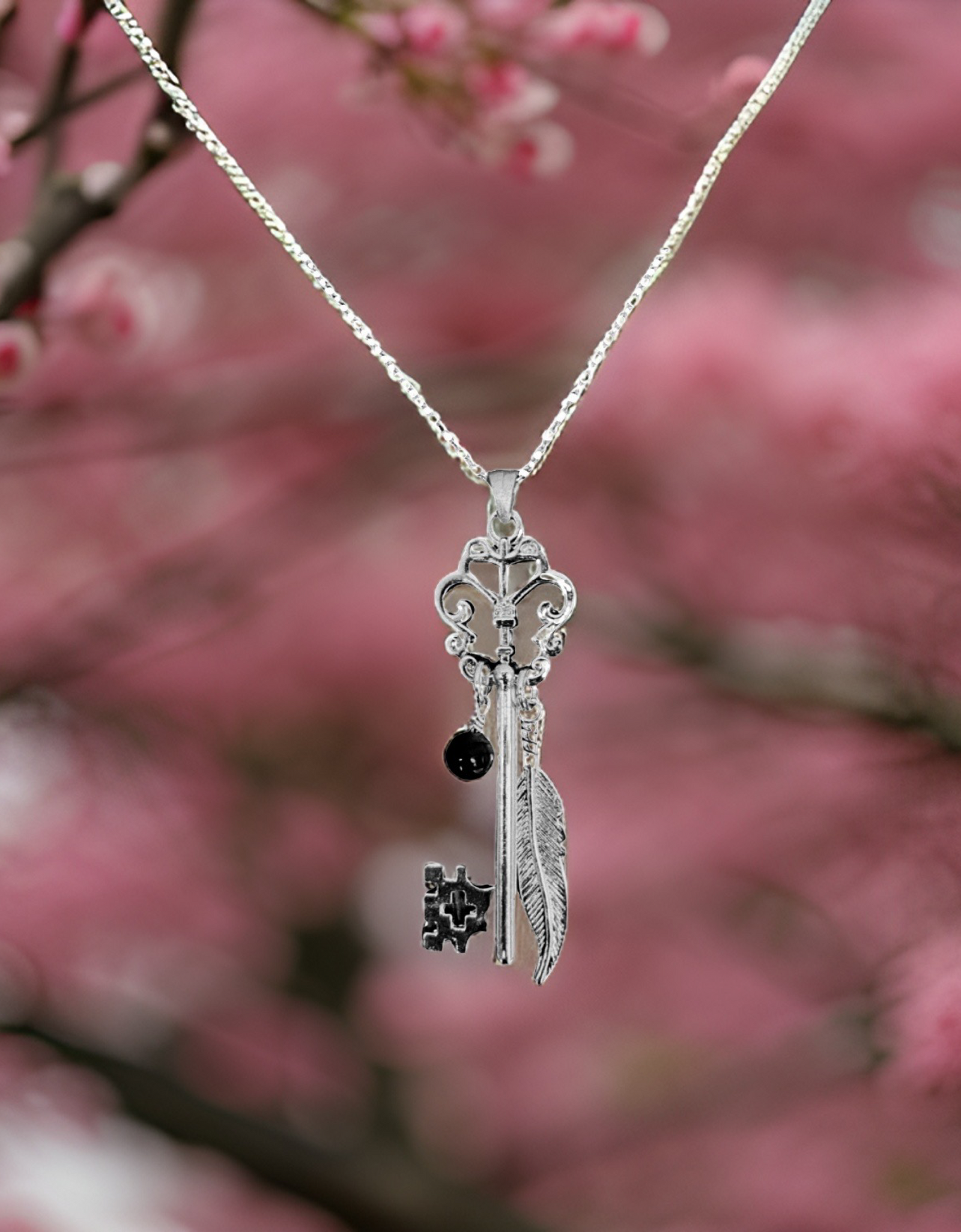 Butterfly Skeleton Key Necklace by The Urban Charm