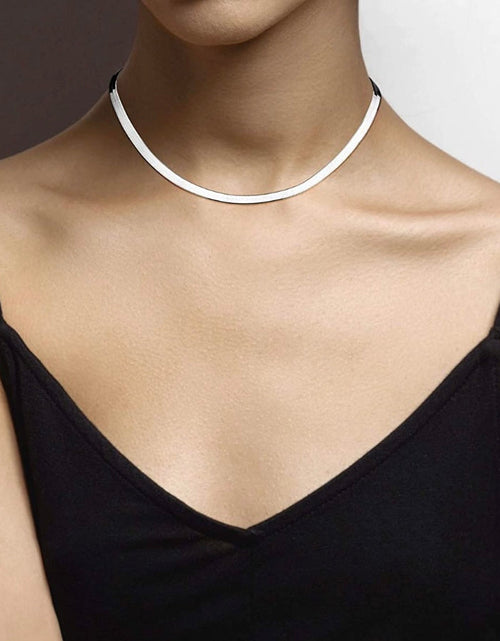 Load image into Gallery viewer, Donatello Gian Solid Sterling Silver Flat Necklace - 5 Lengths by Donatello Gian
